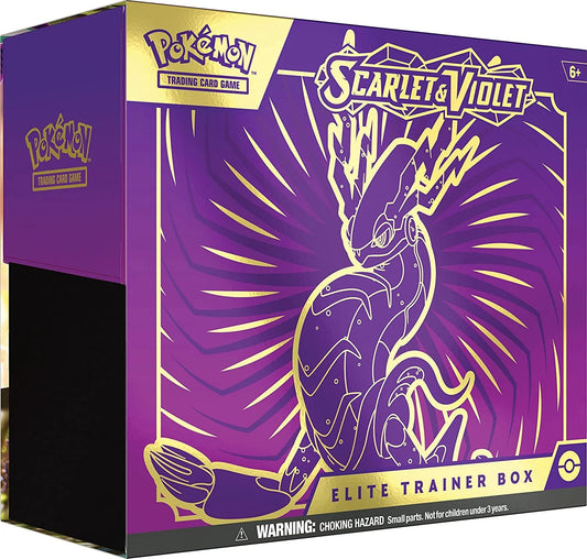 Trading Card Game: Scarlet & Violet Elite Trainer Box - Easy to Play (Red or Purple)