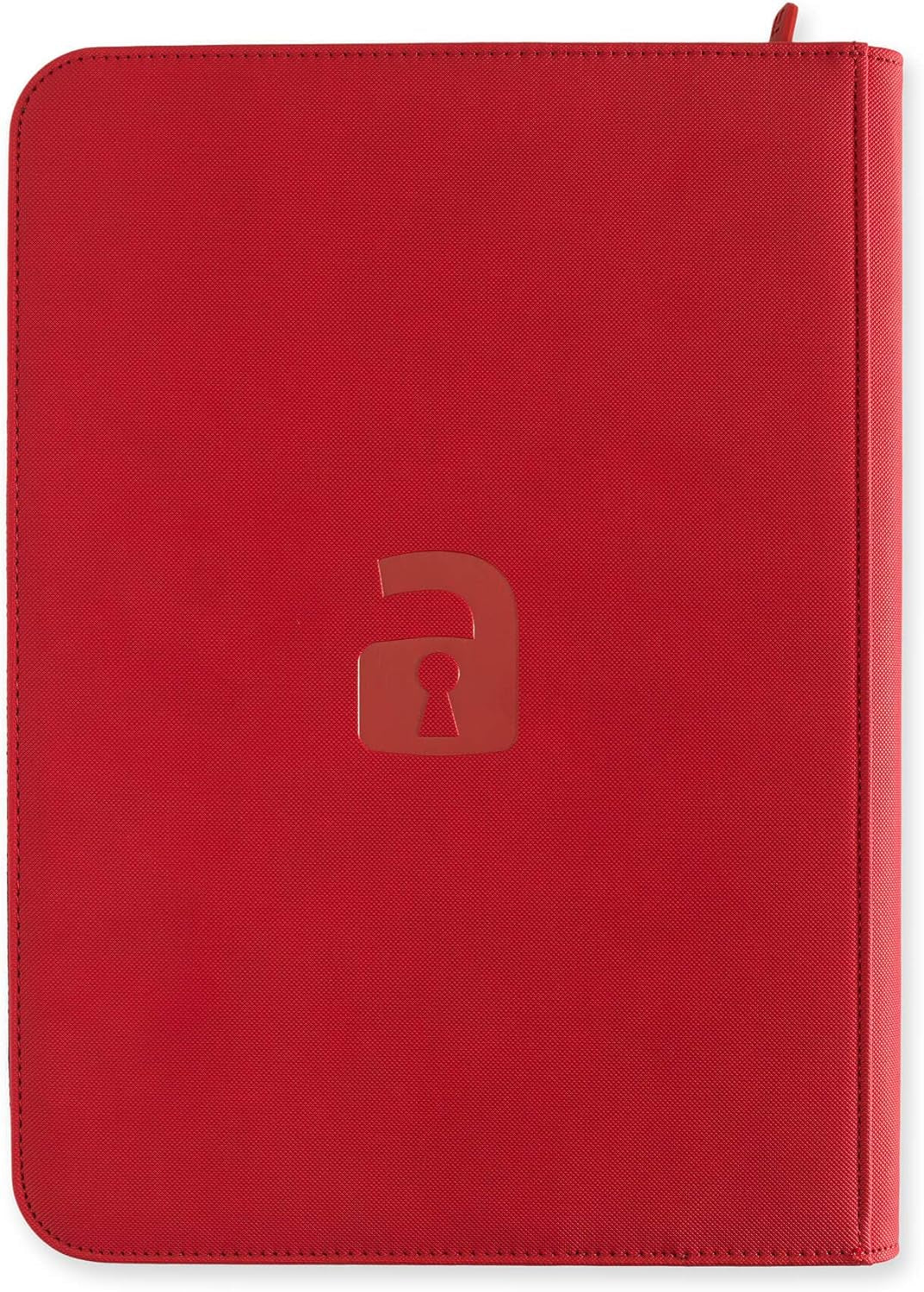 Premium Exo-Tec® Zip Binder - 9 Pocket Trading Card Album Folder - 360 Side Loading Pocket Binder for TCG (Red)