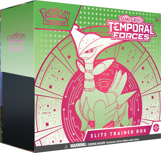 Scarlet & Violet Temporal Forces Elite Trainer Box | Iron Leaves