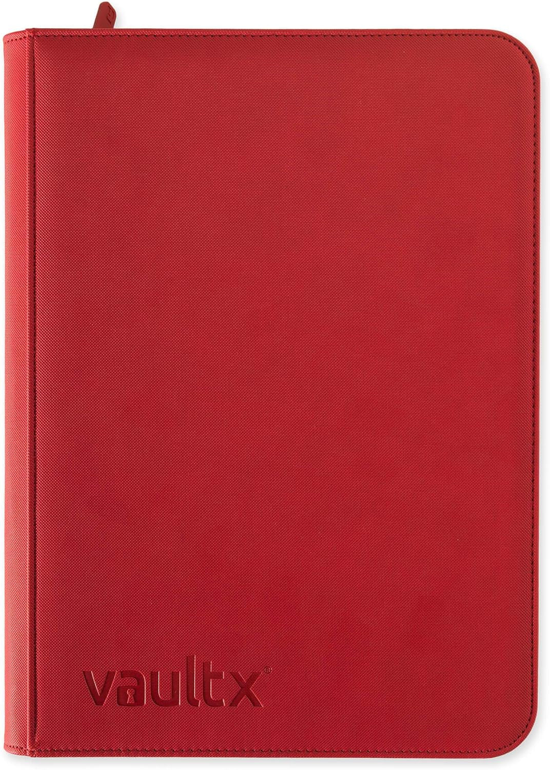 Premium Exo-Tec® Zip Binder - 9 Pocket Trading Card Album Folder - 360 Side Loading Pocket Binder for TCG (Red)